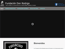 Tablet Screenshot of fundaciondonrodrigo.com